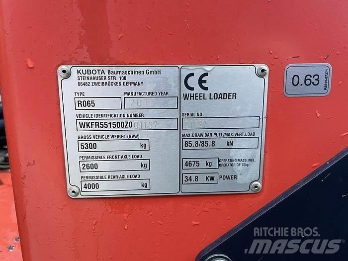 Kubota R065 Wheel loaders