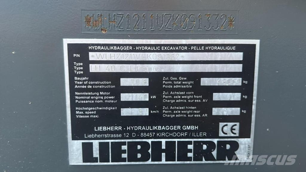 Liebherr LH 40C EW Waste / industry handlers