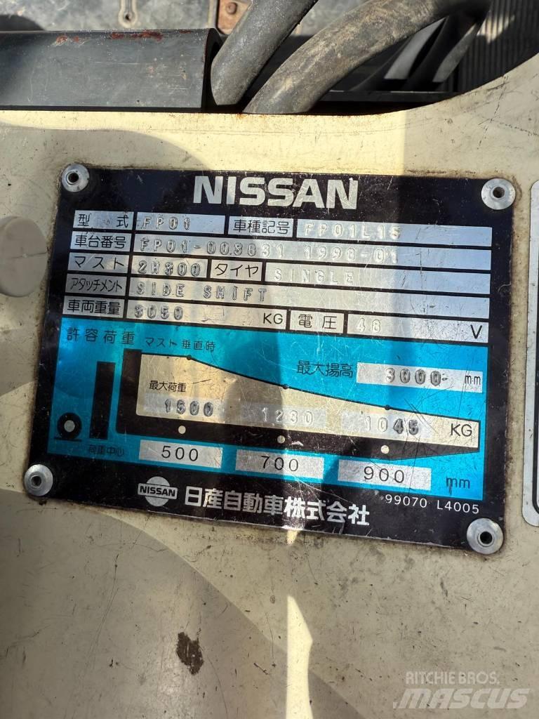 Nissan FP01 L 15 U Electric forklift trucks
