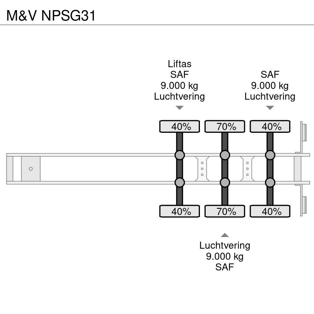M&V NPSG31 Flatbed/Dropside semi-trailers