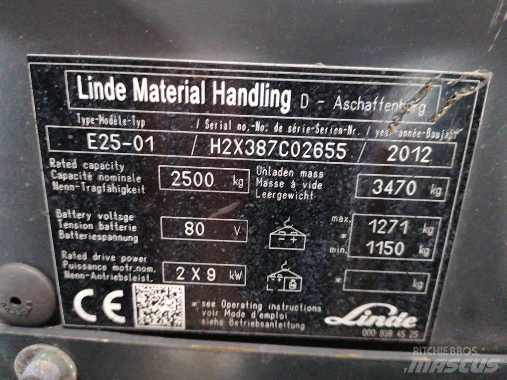 Linde E25-01 Electric forklift trucks