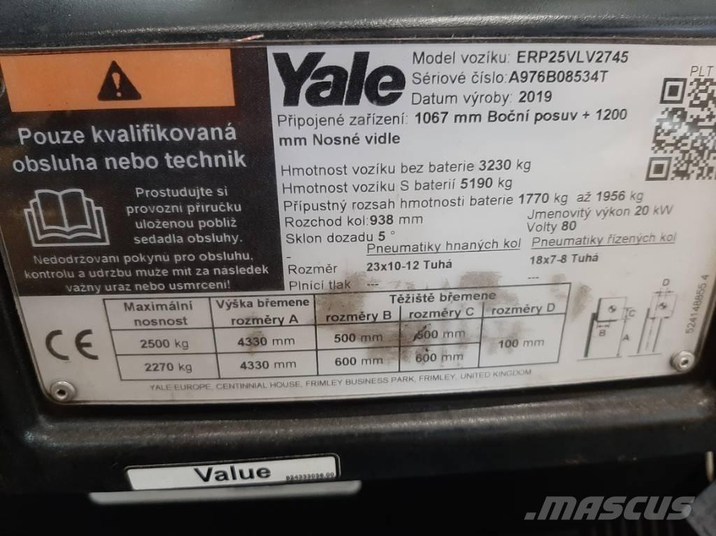 Yale ERP 25 VL Electric forklift trucks