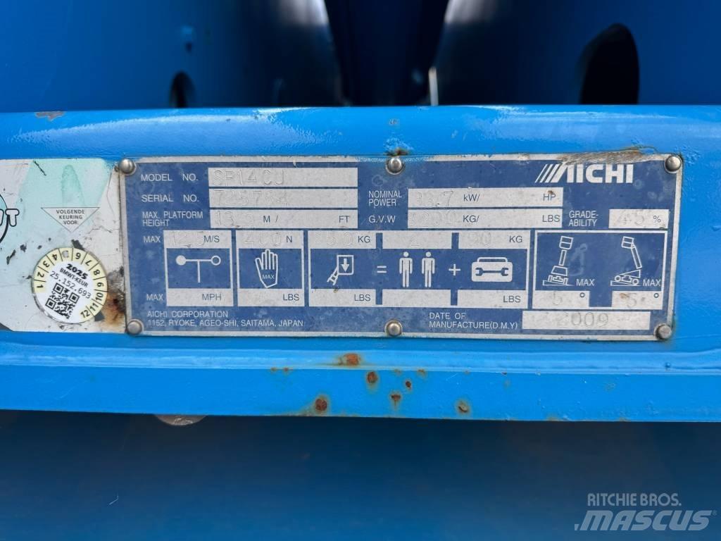 Aichi SP 14 CJ Telescopic boom lifts