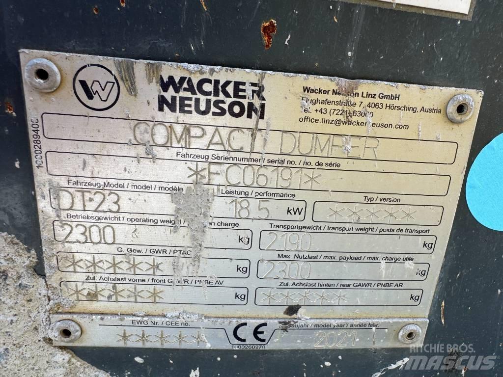 Wacker Neuson DT23 Tracked dumpers