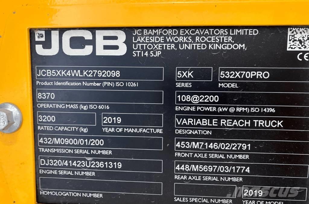 JCB 532-70 Telehandlers for agriculture