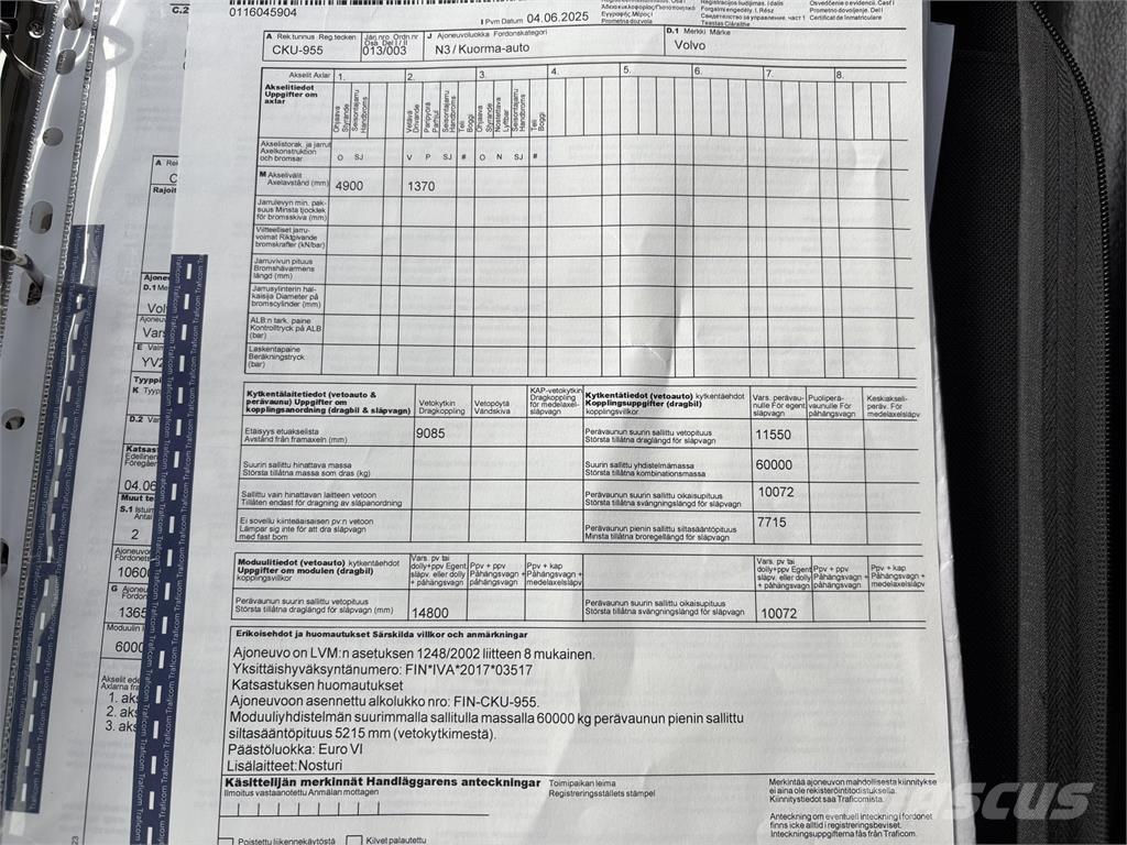 Volvo FM370 6x2 Crane trucks