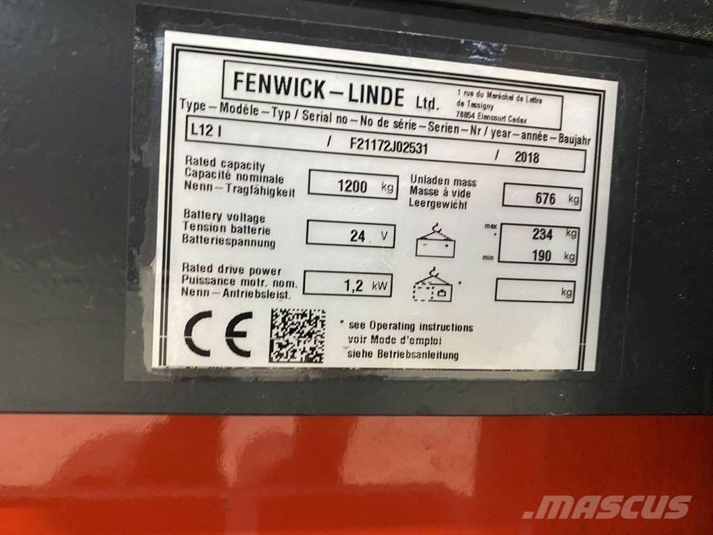 Linde L12 I Pedestrian stacker