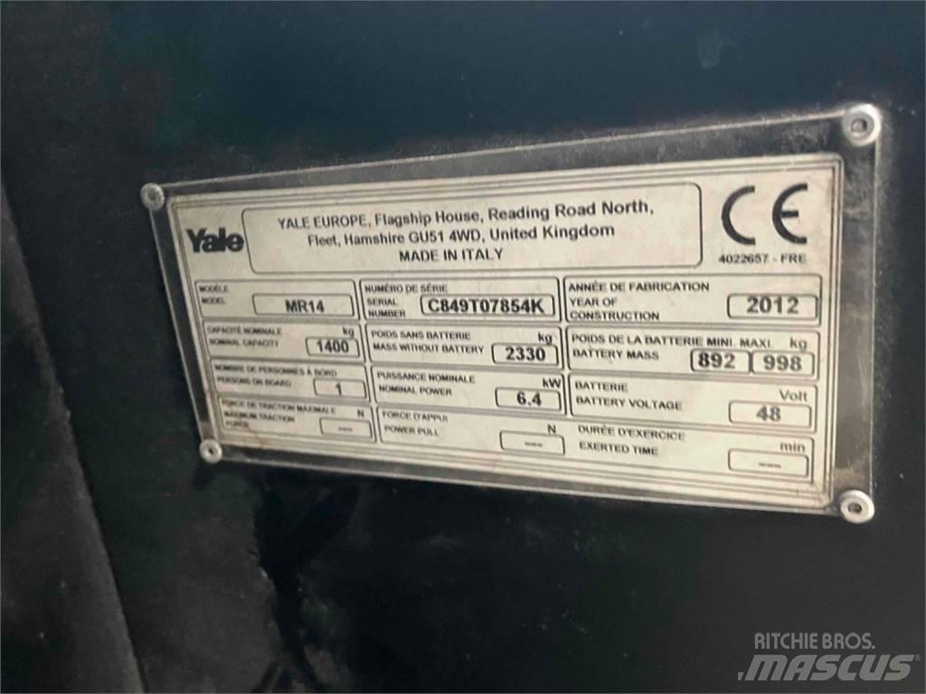 Yale MR14 Reach trucks