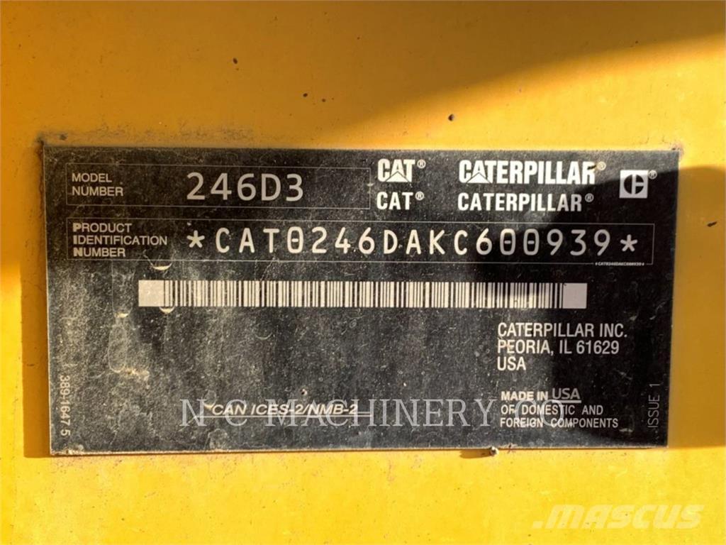 CAT 246D3 H3CB Skid steer loaders