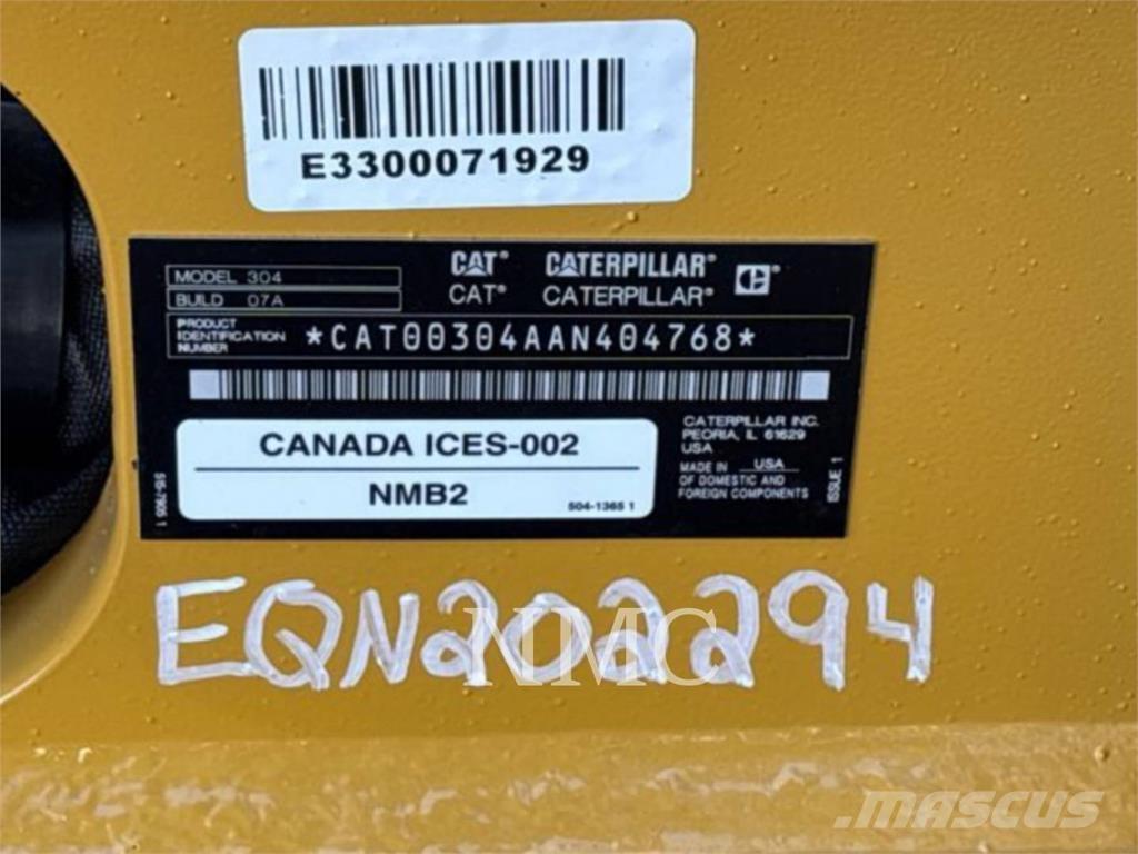 CAT 304-07 Crawler excavators