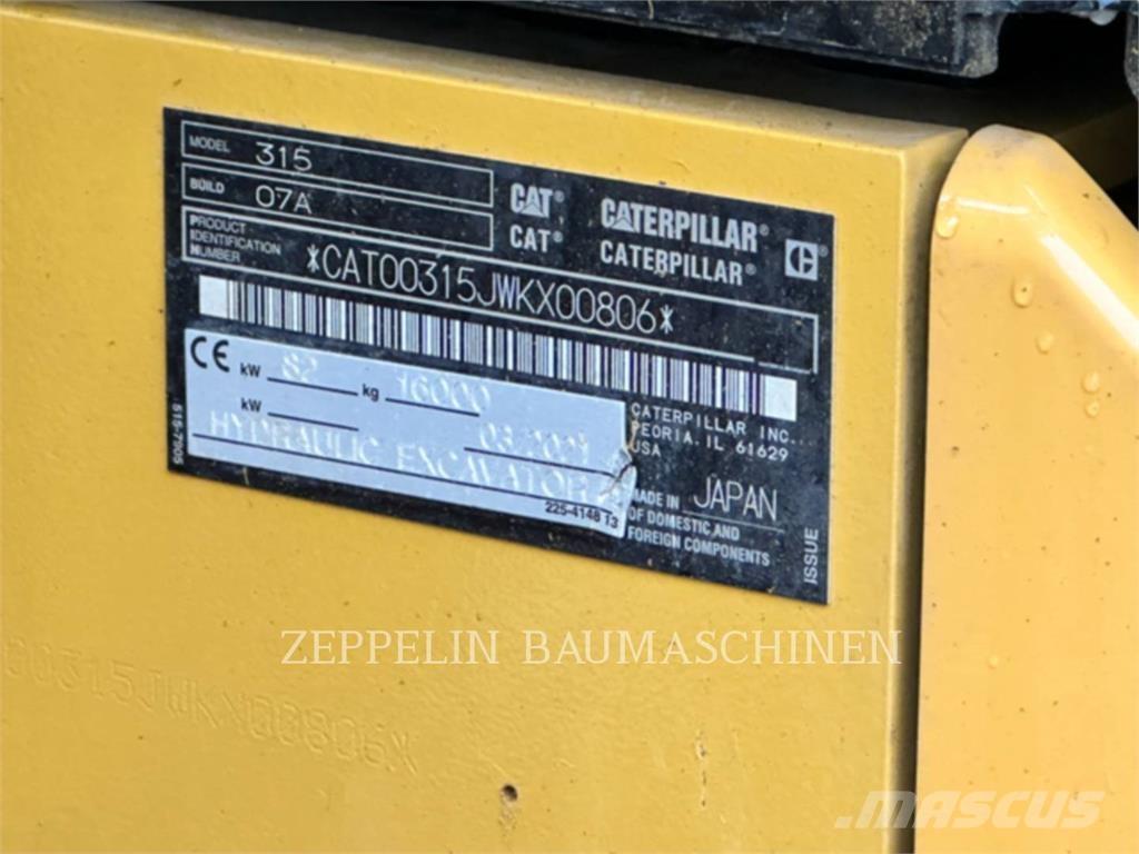 CAT 315-07A Crawler excavators