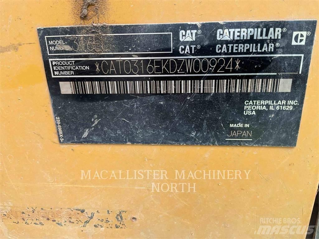 CAT 316EL Crawler excavators