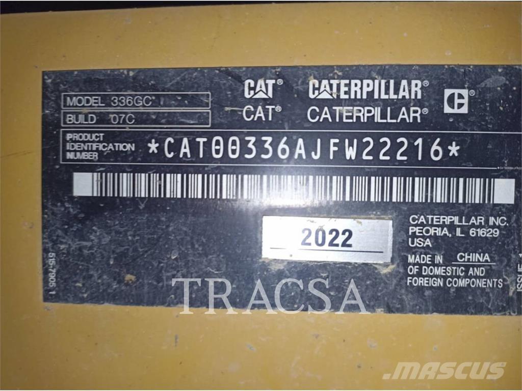 CAT 336-07GC Crawler excavators