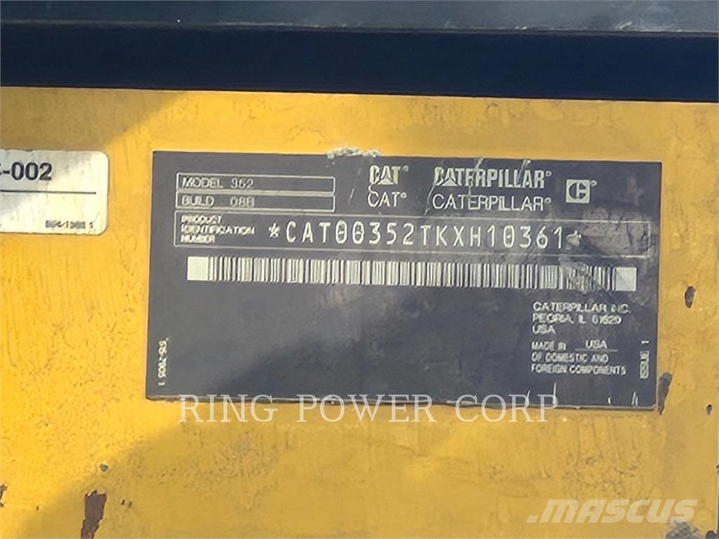 CAT 352-08 Crawler excavators