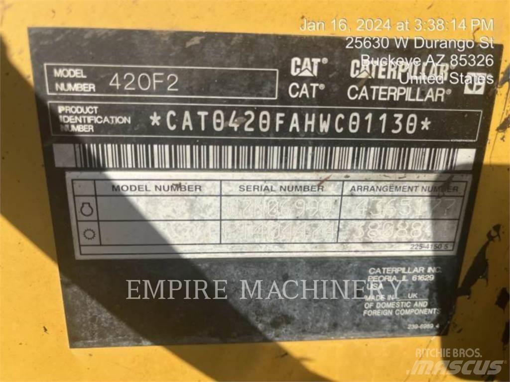 CAT 420F2 4EOP Backhoe loaders