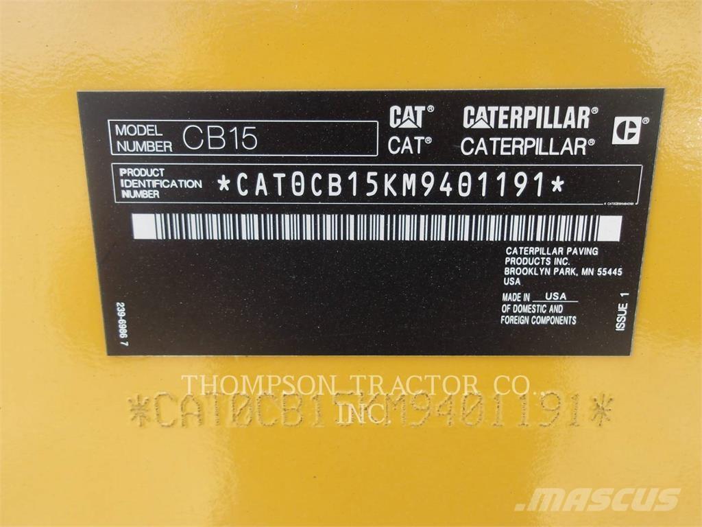 CAT CB 15 Twin drum rollers
