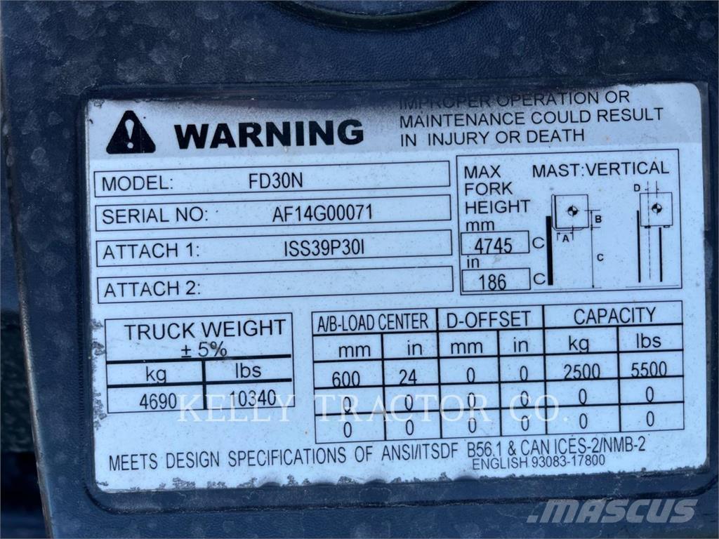 CAT FD30N Forklift trucks - others