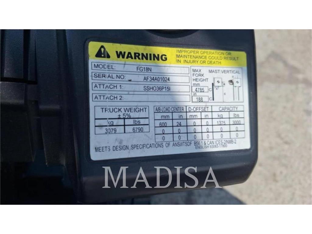 CAT FG18N Forklift trucks - others