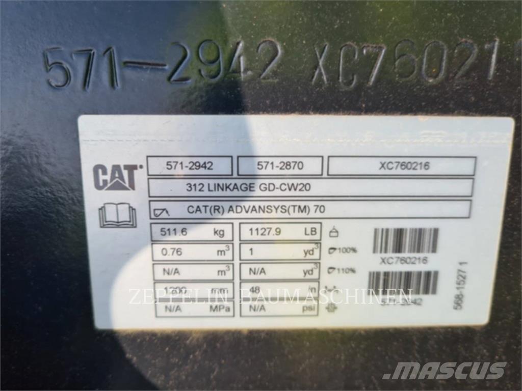 CAT TL1200 CW20 Buckets