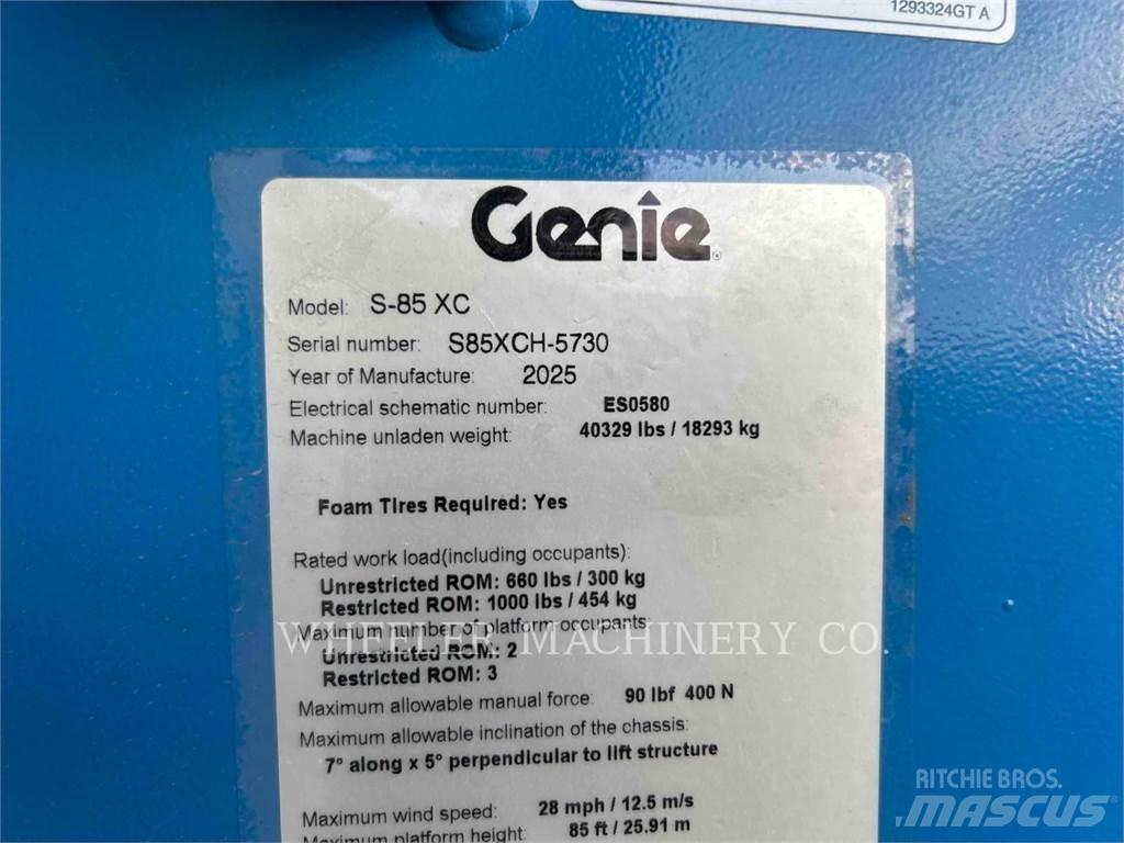 Genie S85XC SP Articulated boom lifts