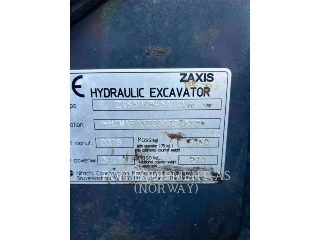 Hitachi ZX65 Crawler excavators