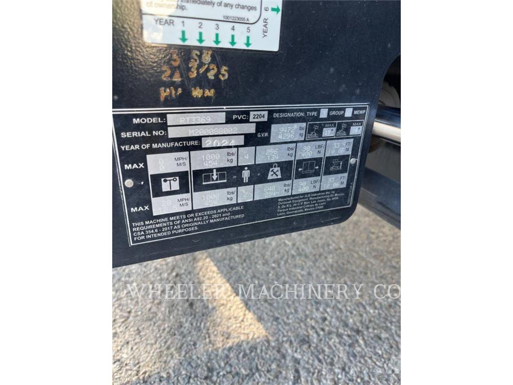 JLG RT3369 Scissor lifts