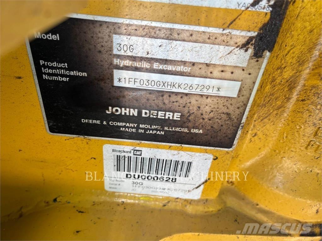 John Deere 30G Crawler excavators
