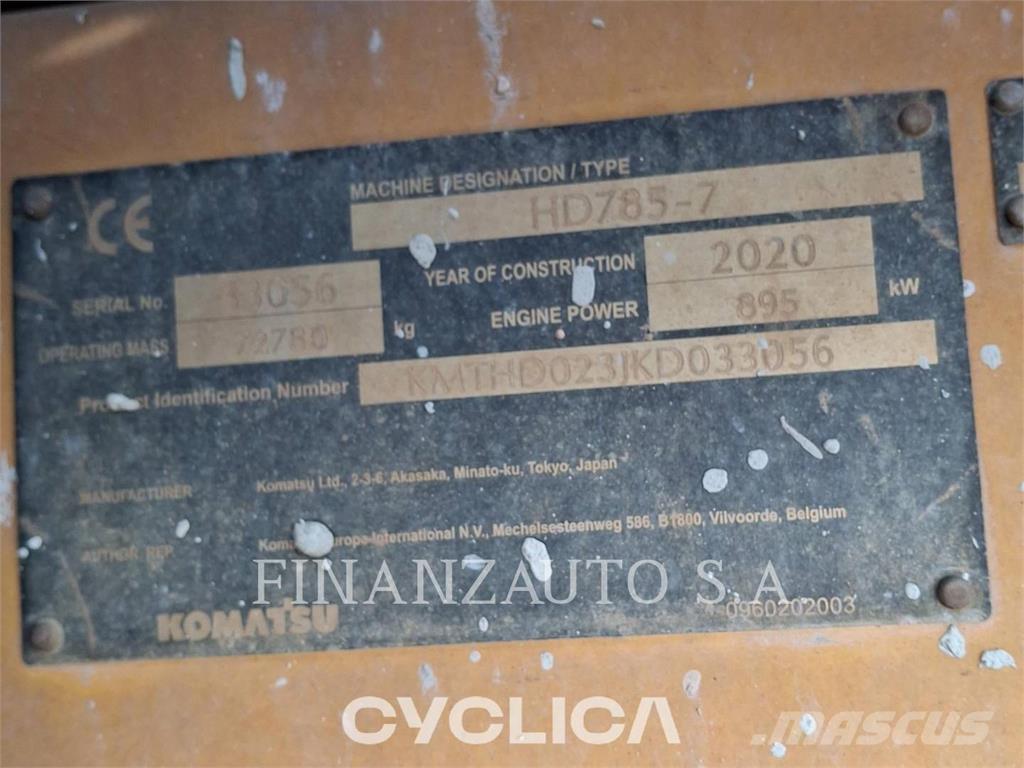 Komatsu HD785-7 Articulated Dump Trucks (ADTs)