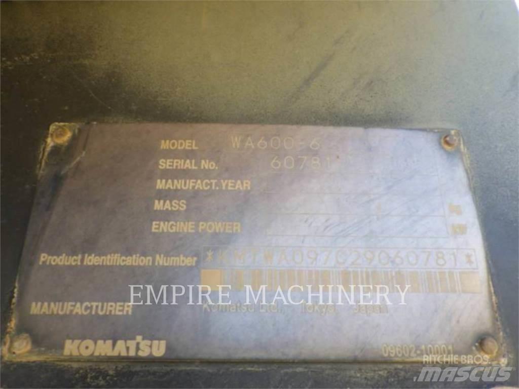 Komatsu WA600-6 Wheel loaders