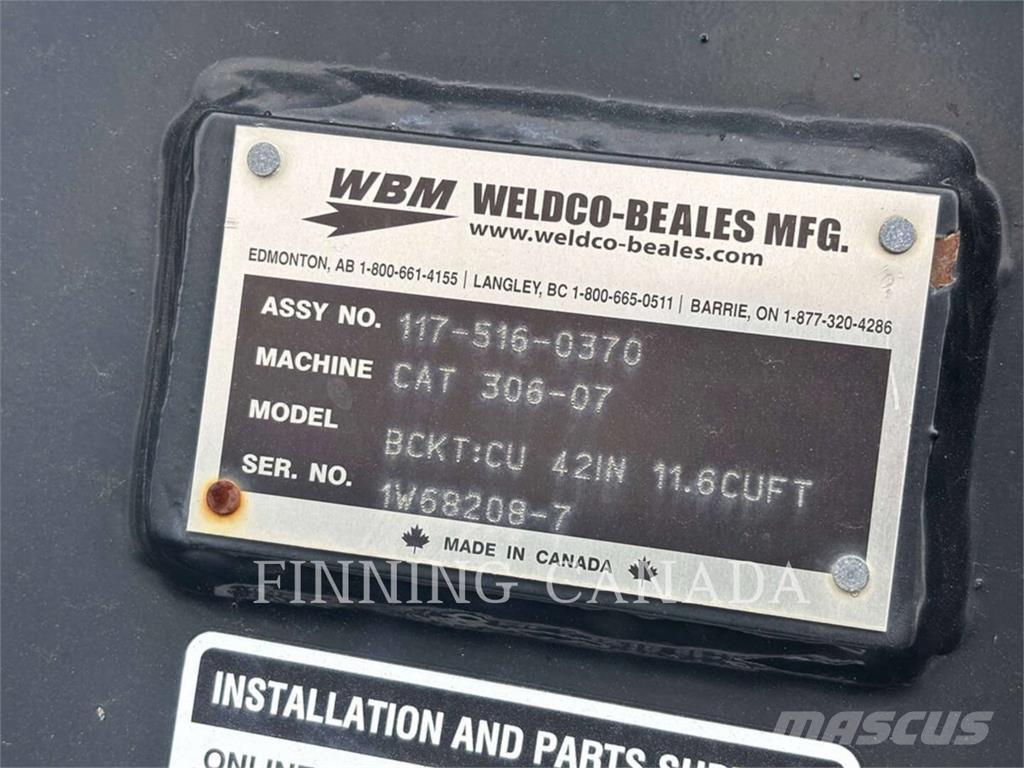 Weldco Beales MH6-BC-42 Buckets