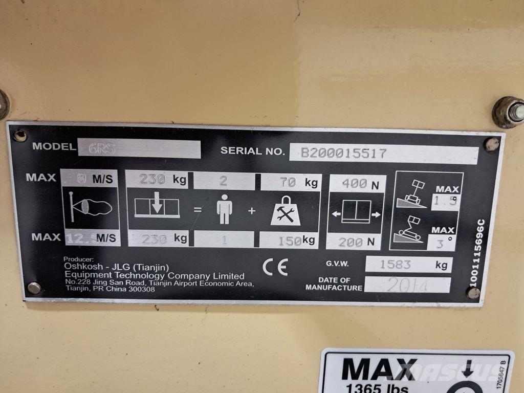 JLG 6RS Scissor lifts