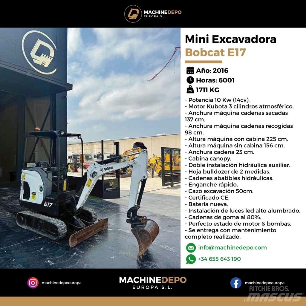 Bobcat E 17 Mini excavators < 7t (Mini diggers)