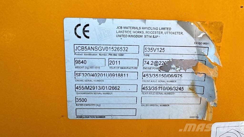 JCB 535-125 Hiviz Telescopic handlers