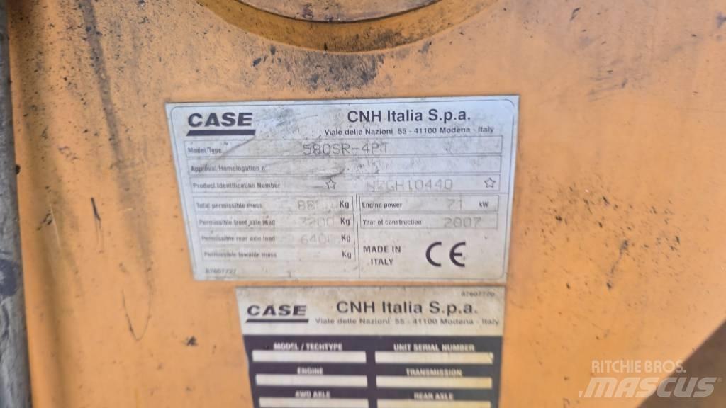 CASE 580 SR Backhoe loaders