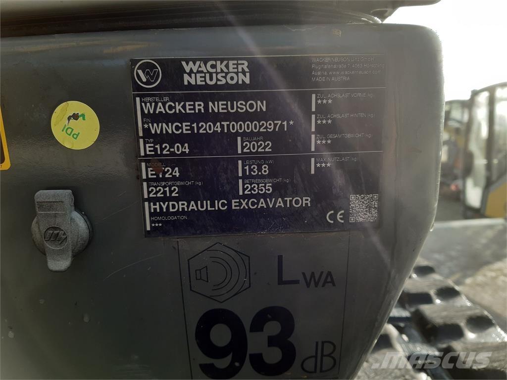 Wacker Neuson ET24 Crawler excavators