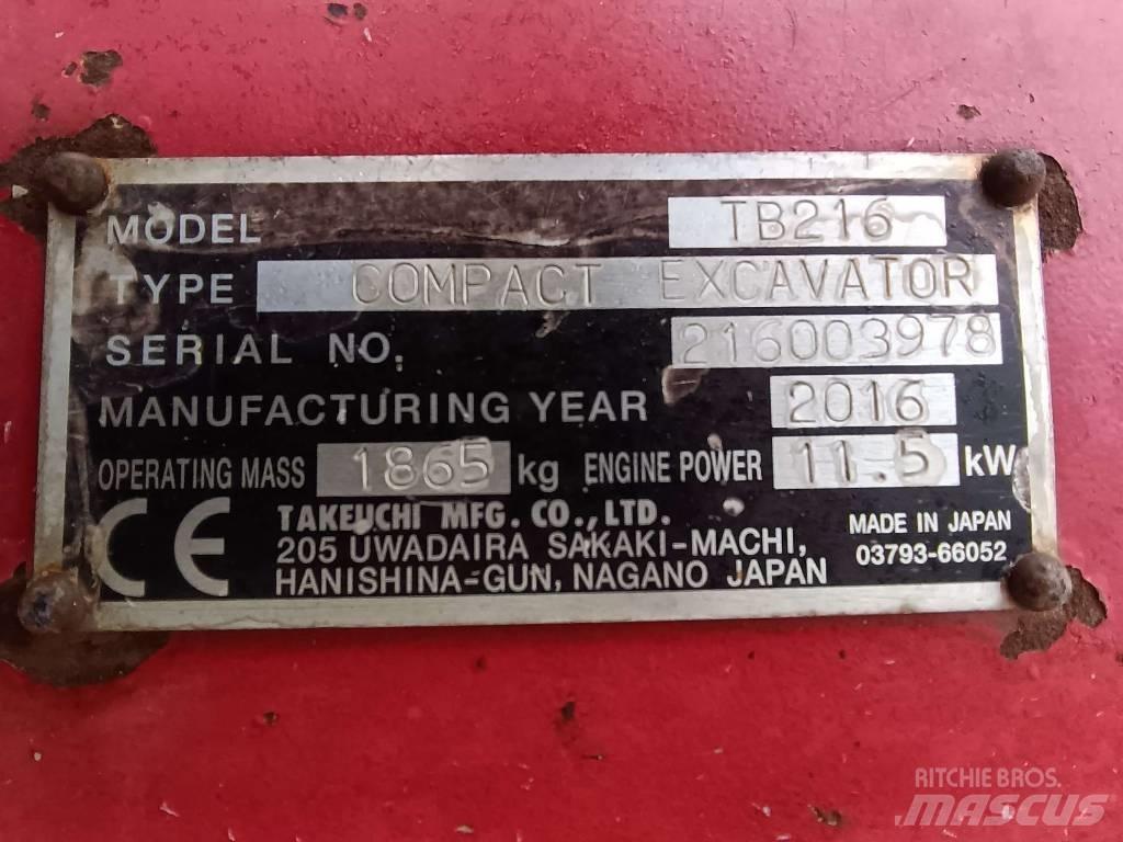 Takeuchi TB216 Construction - Others