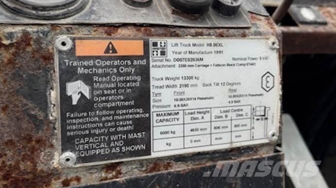 Hyster H 8.00 XL 5 Self propelled stackers