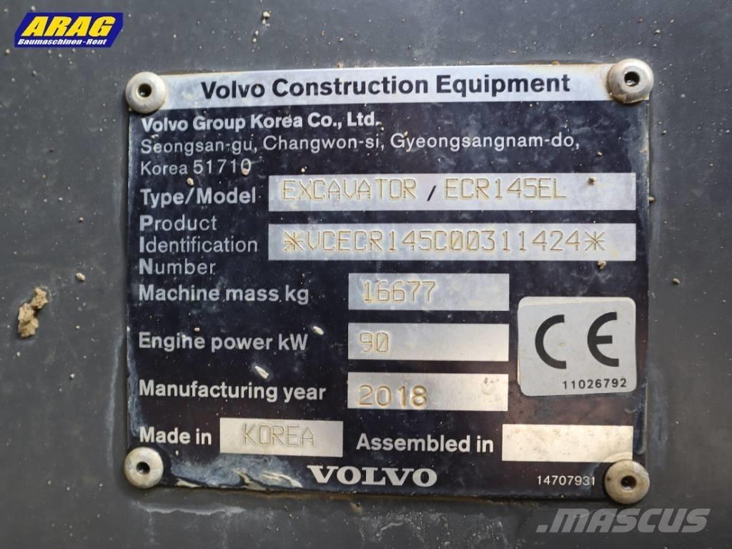 Volvo ECR 145 EL Crawler excavators