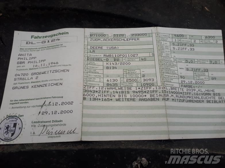 John Deere 8110 Tractors