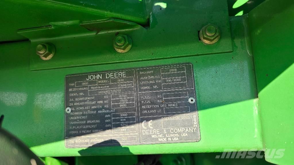 John Deere S 690 i Combine harvesters