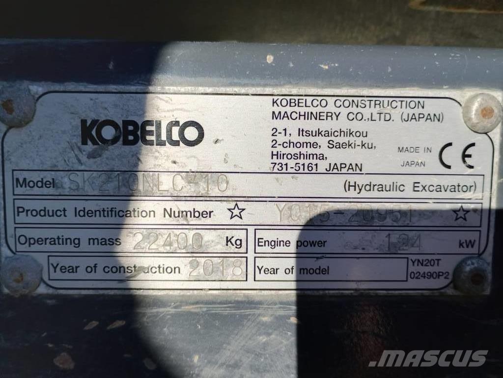 Kobelco SK210 N LC Crawler excavators