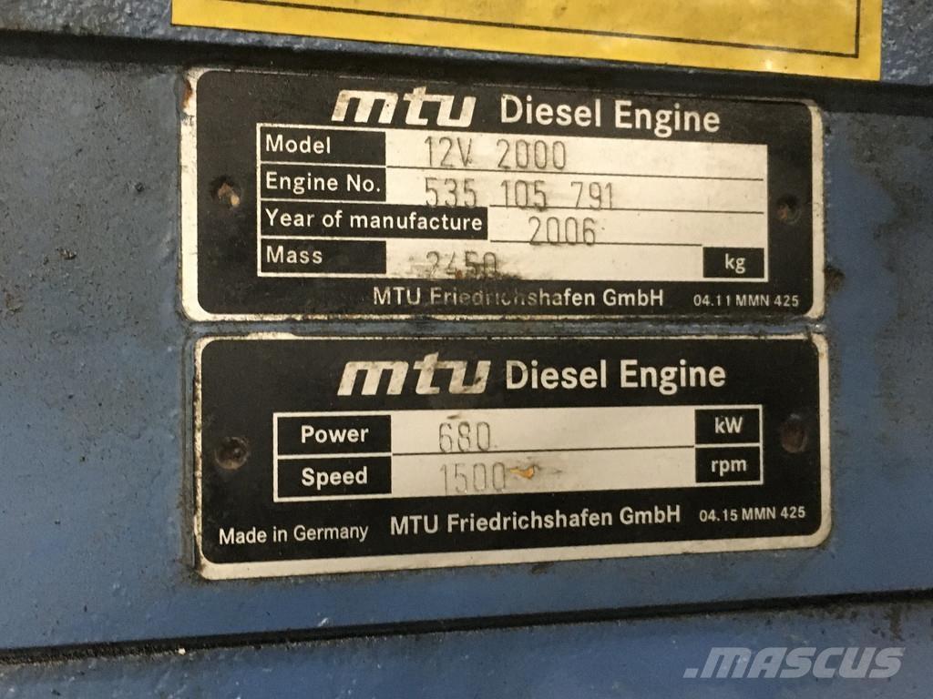 MTU 12V2000 USED Engines