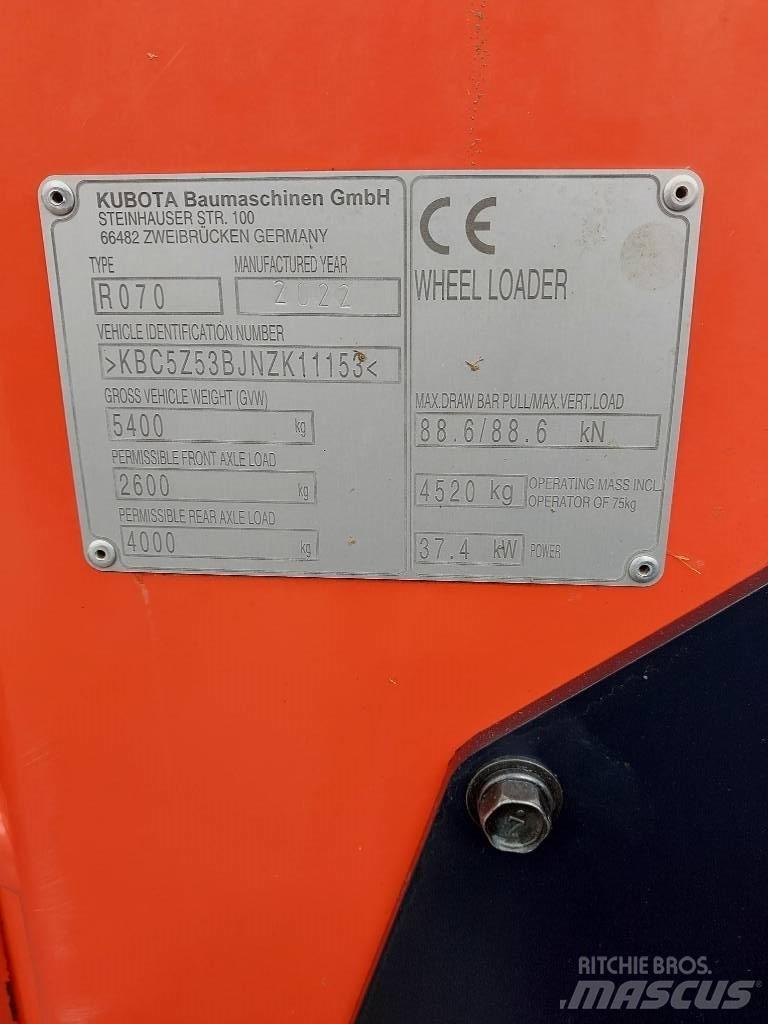 Kubota R 070 Wheel loaders