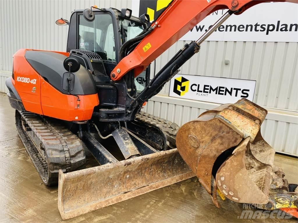 Kubota KX080-4a Midi excavators  7t - 12t