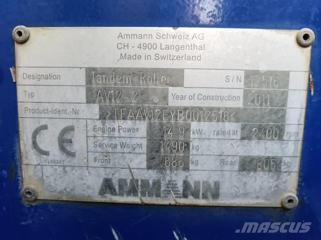 Ammann AV 12-2 Twin drum rollers