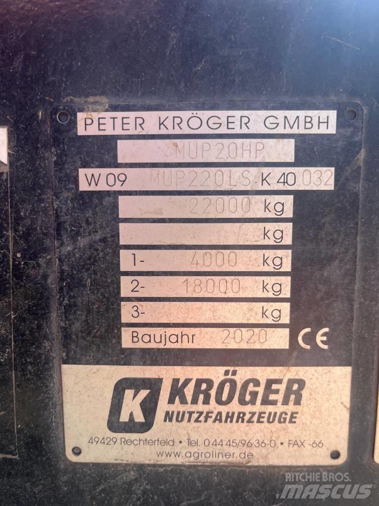 Kröger MUP 20 Tipper trailers