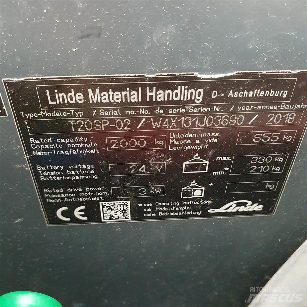 Linde T20SP-lang Low lifter