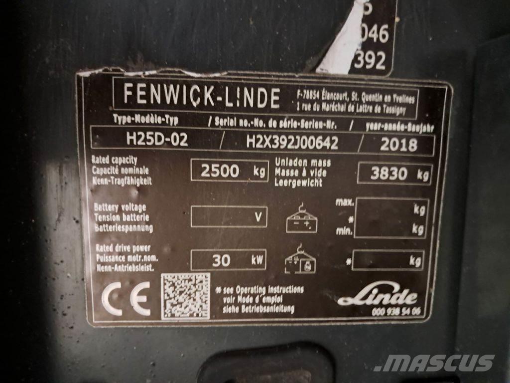 Linde H25D-02 Diesel trucks