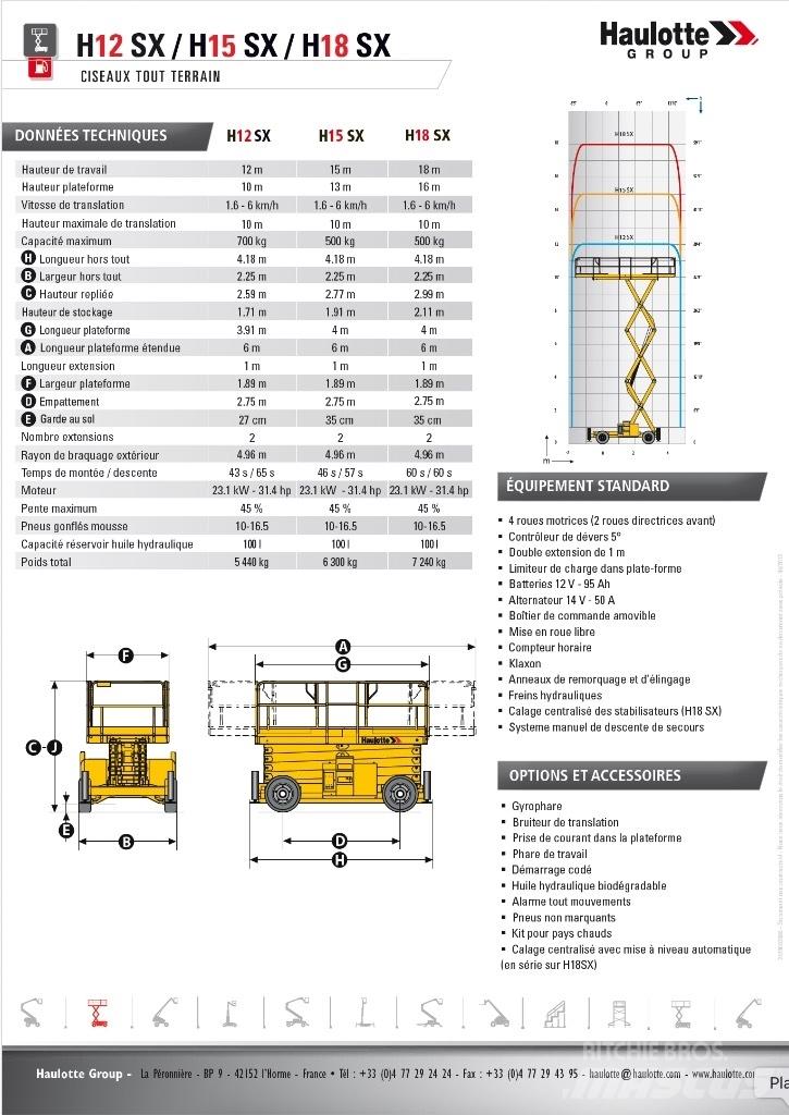 Haulotte H 15 SX Scissor lifts