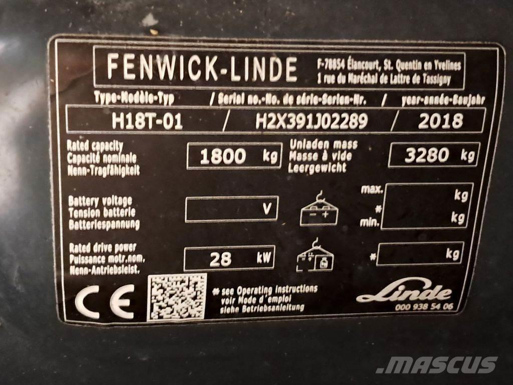 Linde H18T-01 LPG trucks